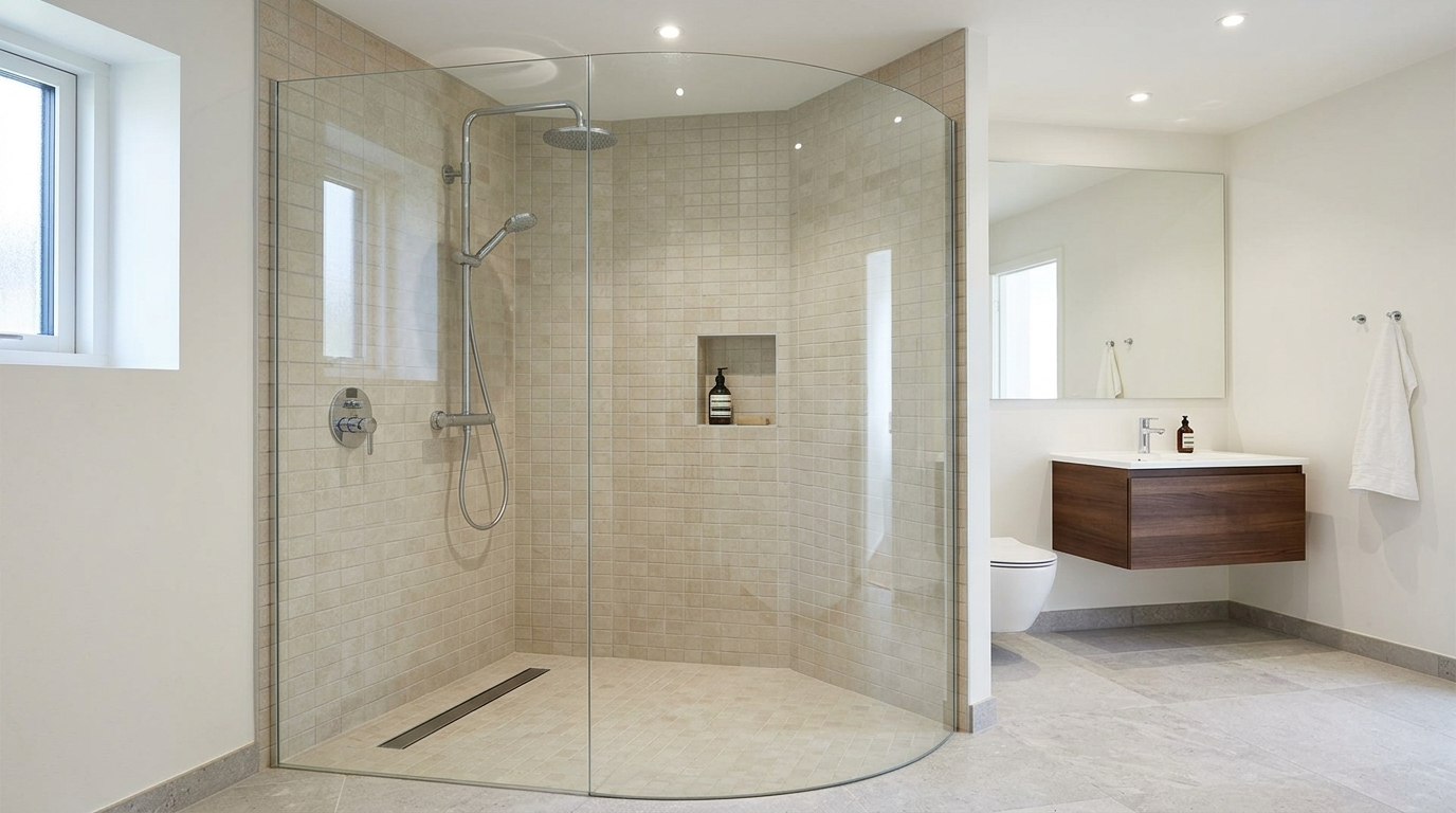 Improve ventilation so the open shower stays fresh